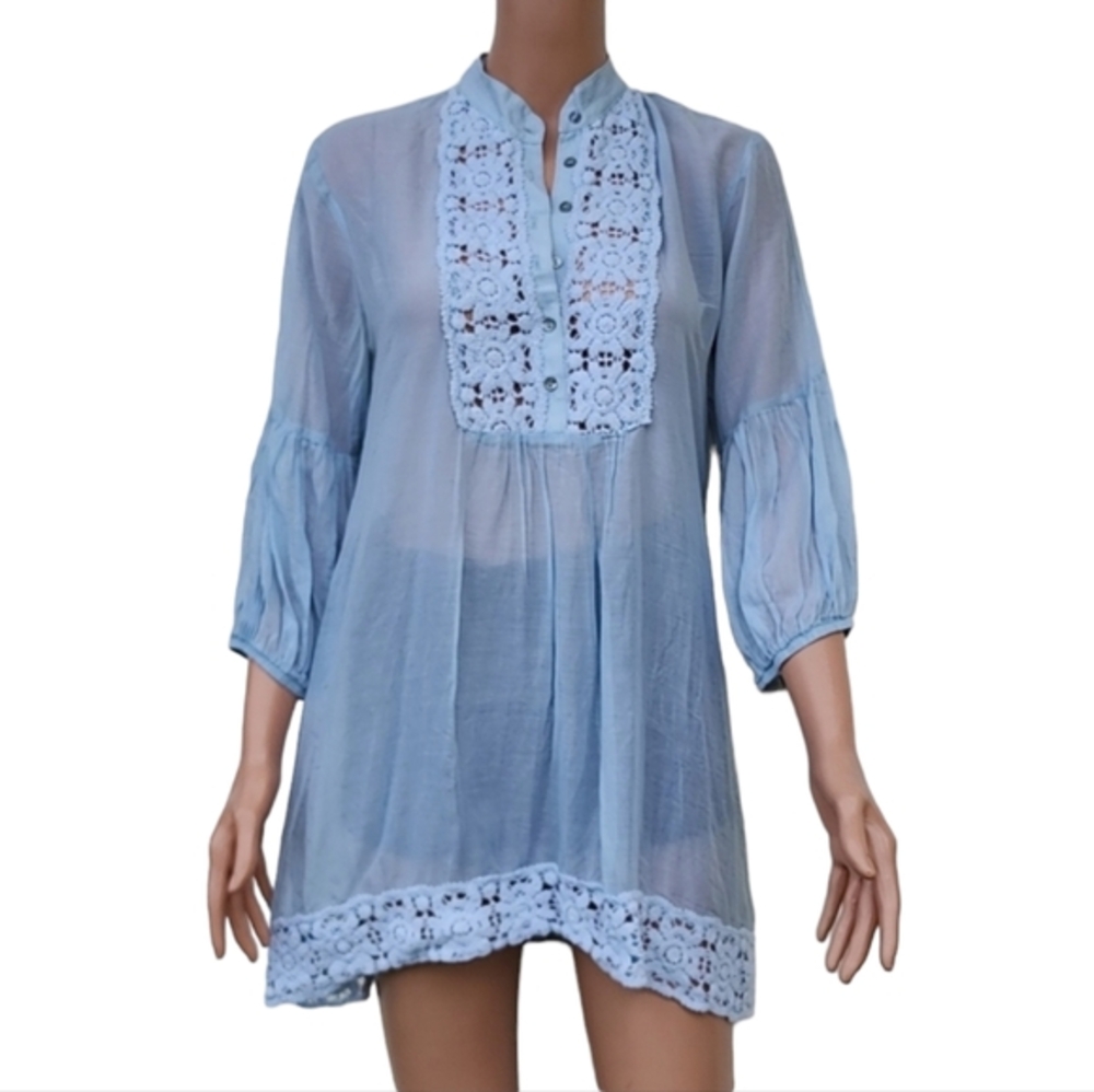 OLIAN Blue maternity blouse top‎ Size M